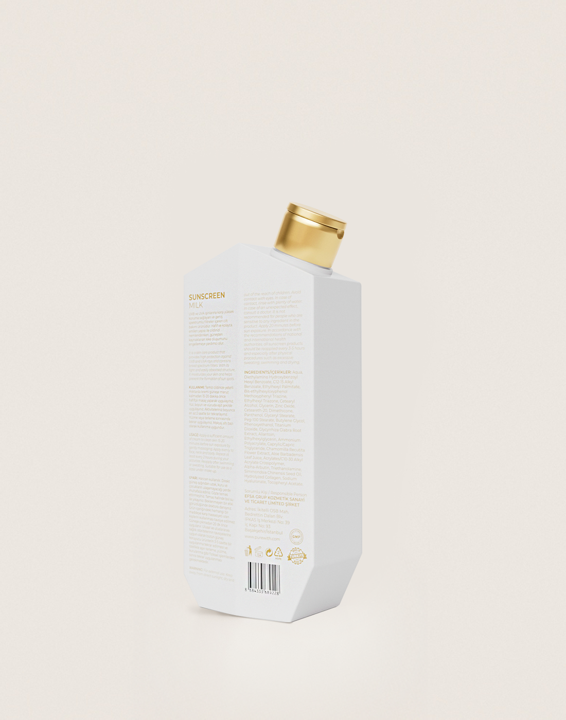PureWith 50 SPF+ Güneş Kremi - Yüksek Koruma ve Nemlendirici Etki