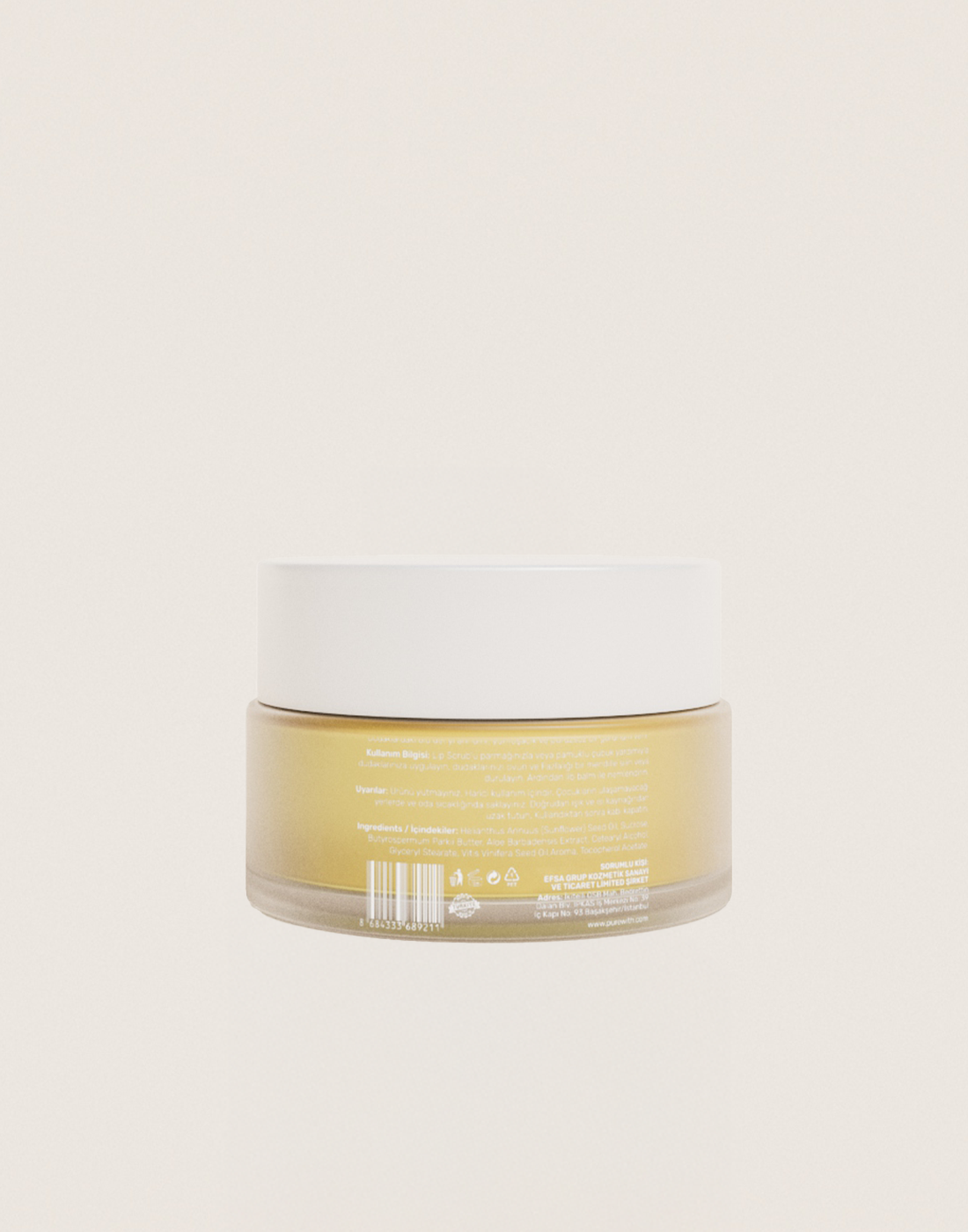 PureWith Ananas Aromalı Lip Scrub - Yumuşatıcı ve Ferahlatıcı Dudak Peelingi