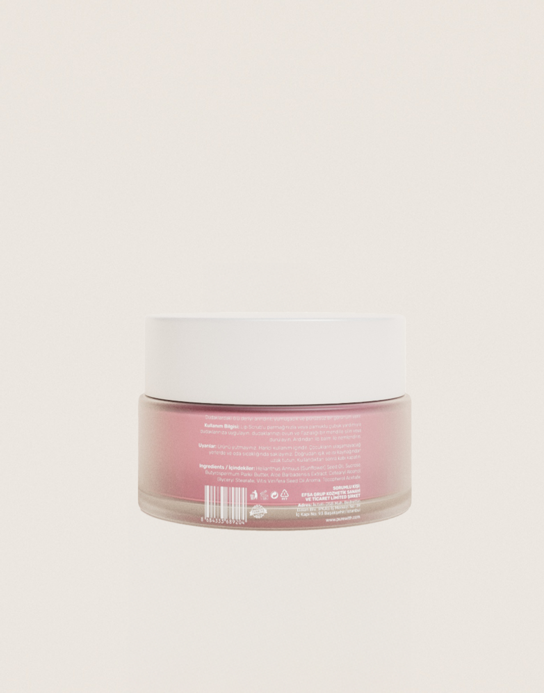 PureWith Dudak Peelingi - Pürüzsüz ve Nemli Dudaklar İçin Lip Scrub