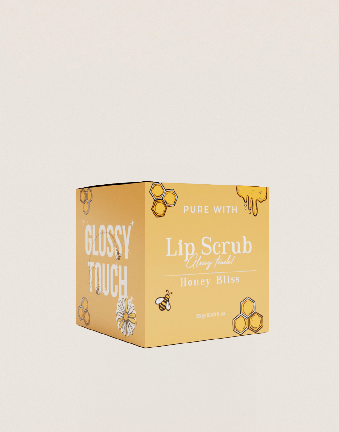 PureWith Lip Scrub Honey Bliss - Tatlı Bal Aromalı Dudak Peelingi
