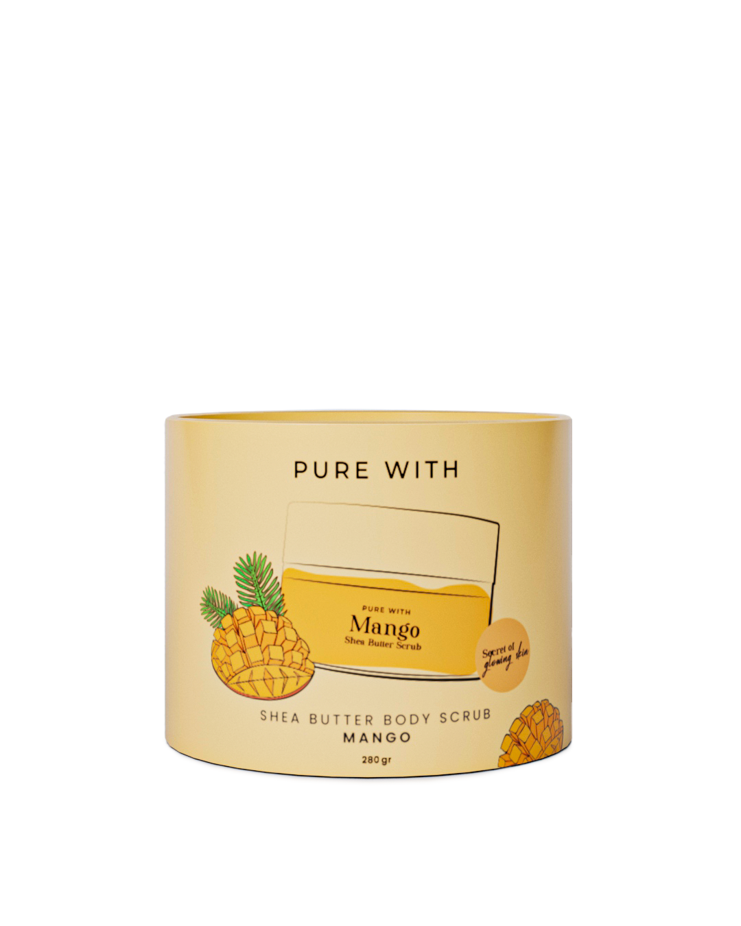 Mango Peeling, Doğal Shea ve Hindistan Cevizi Yağı | Arındırıcı ve Yenileyici 280g