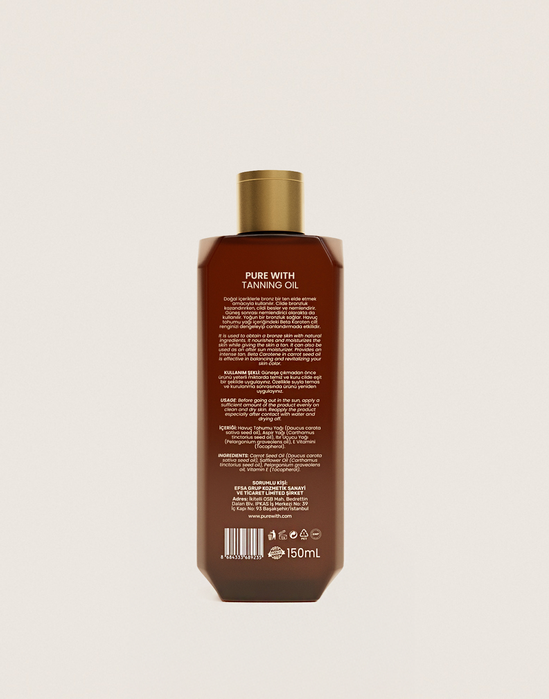 SPF+20 Koruma ile Bronzlaştırıcı Yağ