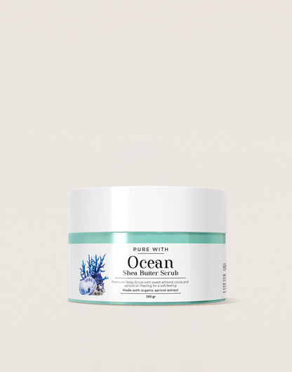 Okyanus Peeling, Doğal Shea ve Hindistan Cevizi Yağı | Arındırıcı ve Yenileyici 280g