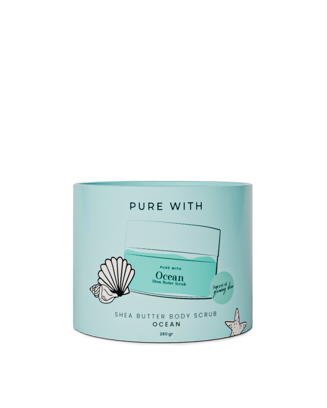 Okyanus Peeling, Doğal Shea ve Hindistan Cevizi Yağı | Arındırıcı ve Yenileyici 280g