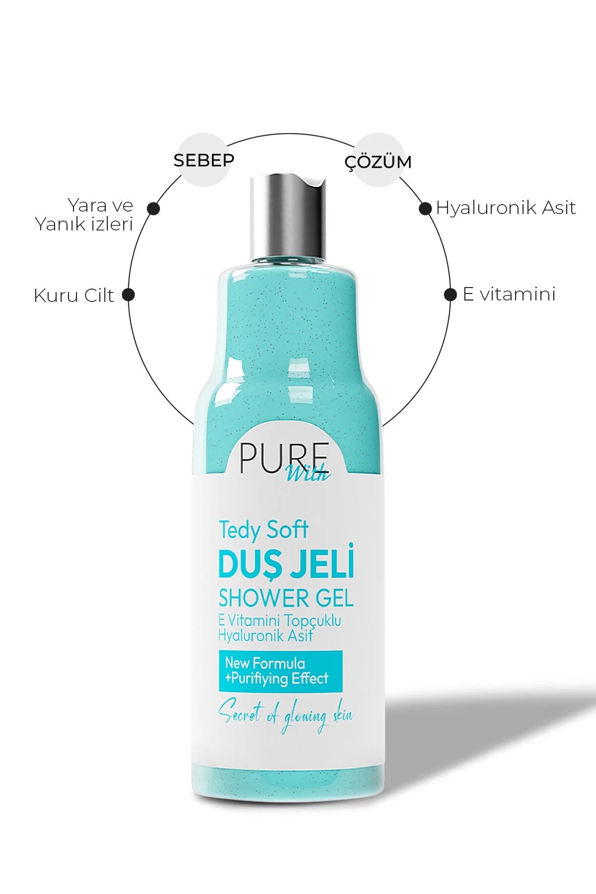 Pure With Okyanus Esintisi Duş Jeli (Vitamin Topçuklu) 400 ml