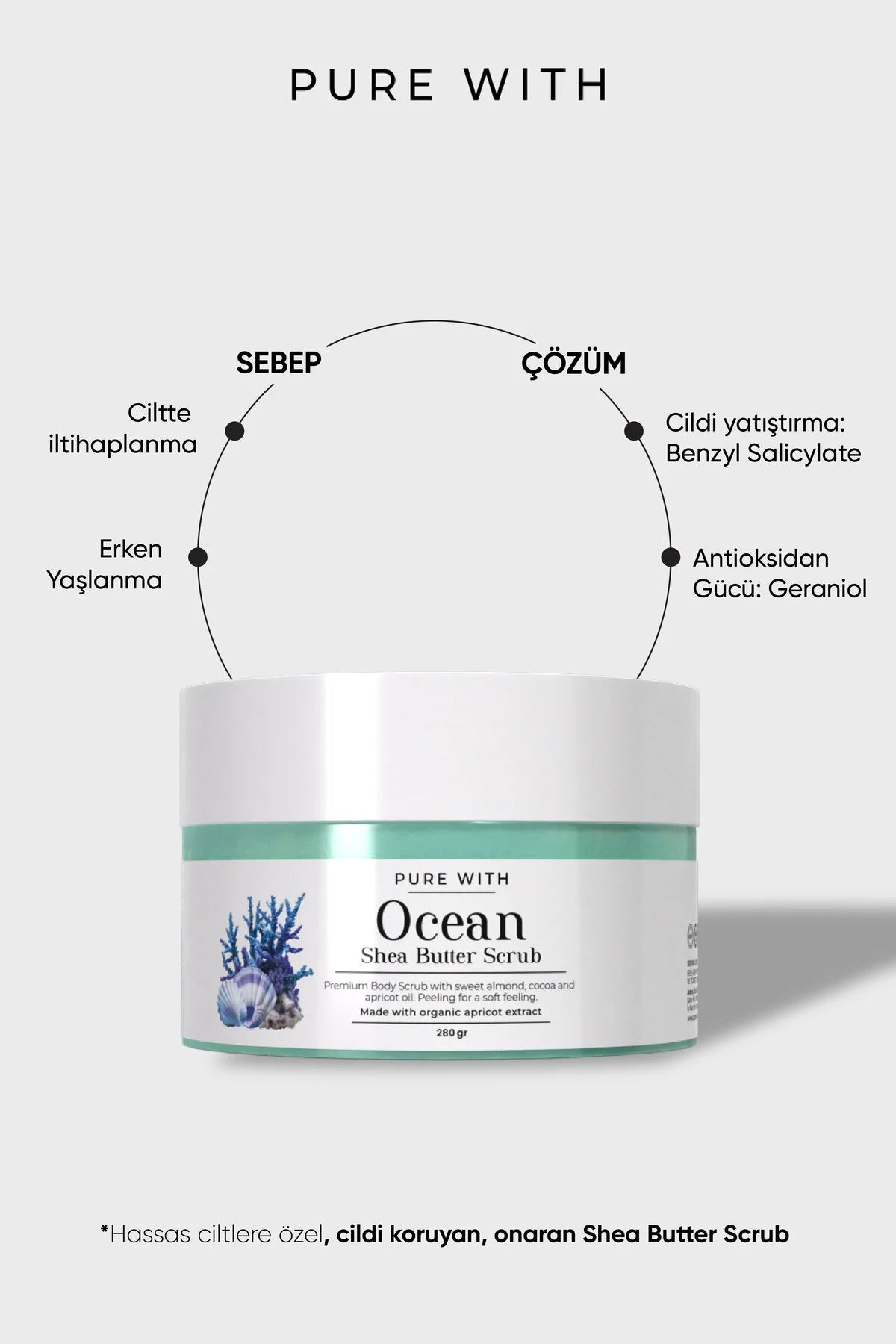 Pure With Okyanus Esintisi Vücut Peelingi 280 gr