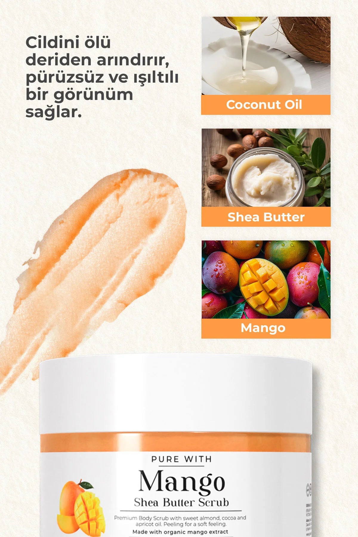 Pure With Mangolu Vücut Peelingi 280 gr