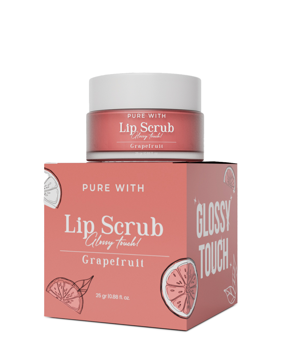 GLOSSY TOUCH LIP SCRUB GRAPEFRUIT