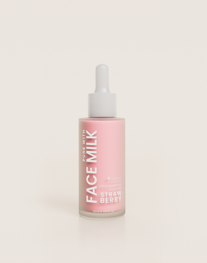 Strawberry Face Milk – Kuru ve Hassas Ciltler İçin Yoğun Nemlendirici Yüz Sütü