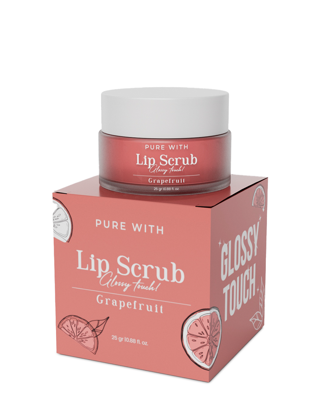GLOSSY TOUCH LIP SCRUB GRAPEFRUIT
